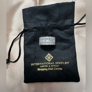 Genuine Sterling Silver Moissanite Ring